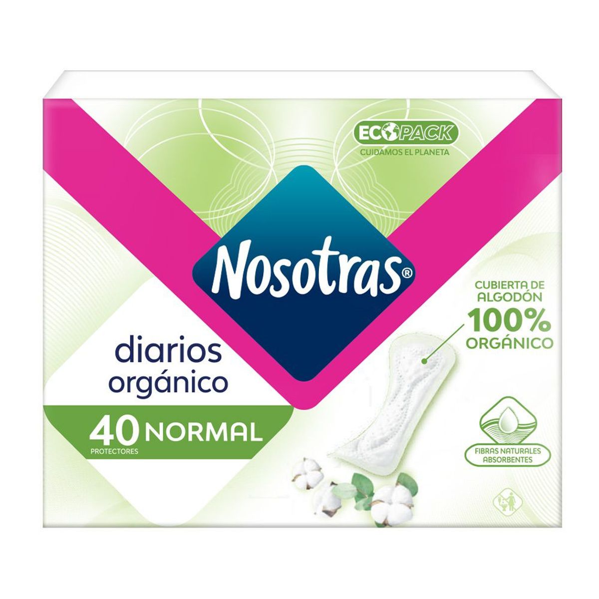 NOSOTRAS - Protectores Diarios Nosotras Organico Normal X 40und