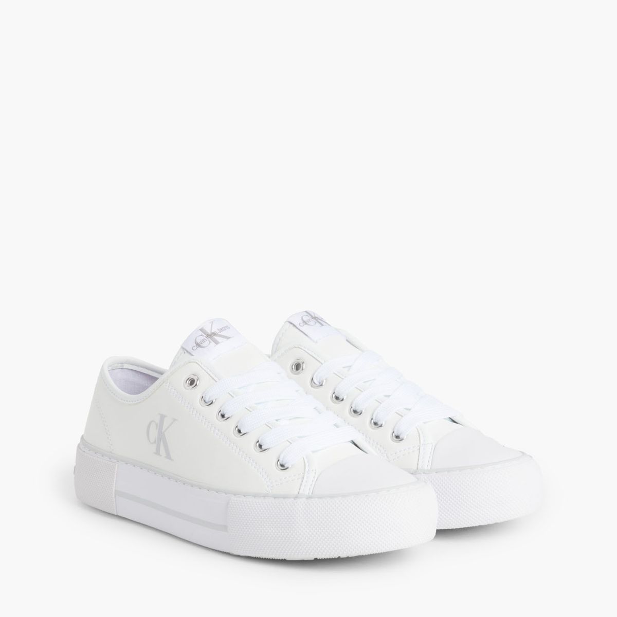 CALVIN KLEIN - Tenis Con Plataforma Blanco Para Niña Calvin Klein