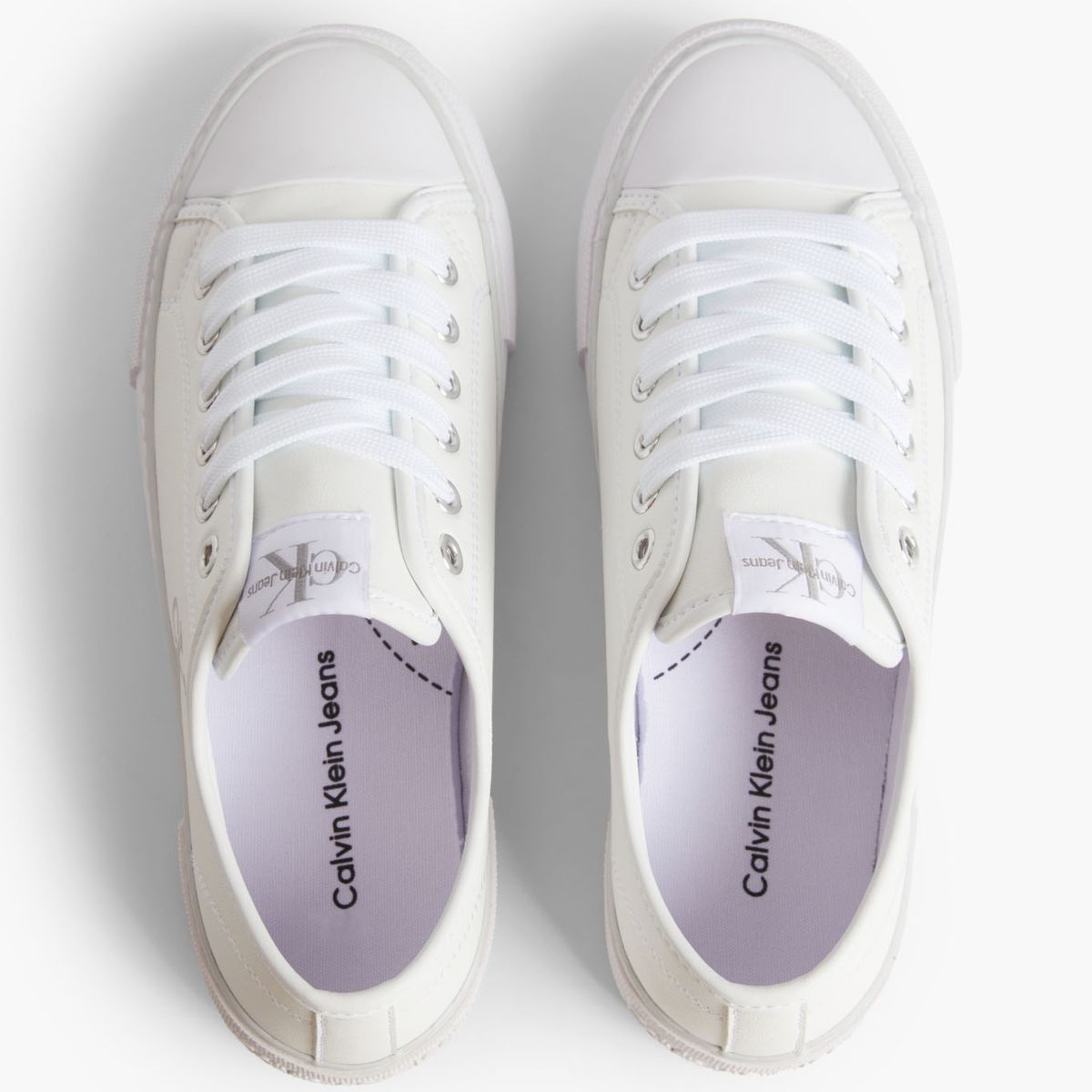 CALVIN KLEIN - Tenis Con Plataforma Blanco Para Niña Calvin Klein