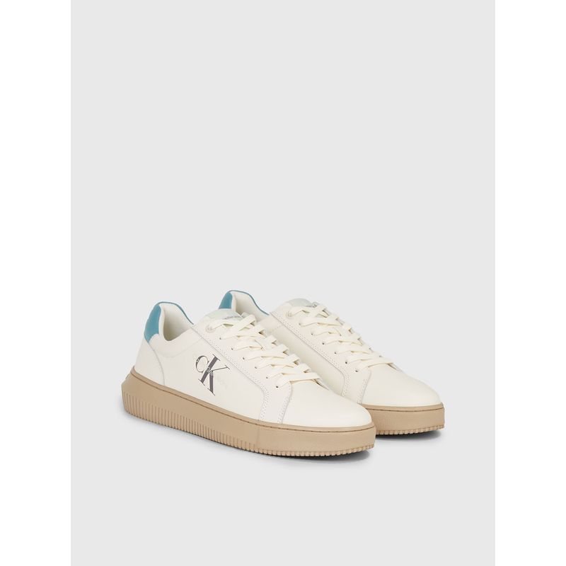 CALVIN KLEIN - Tenis Beige Con Logo Para Hombre Calvin Klein