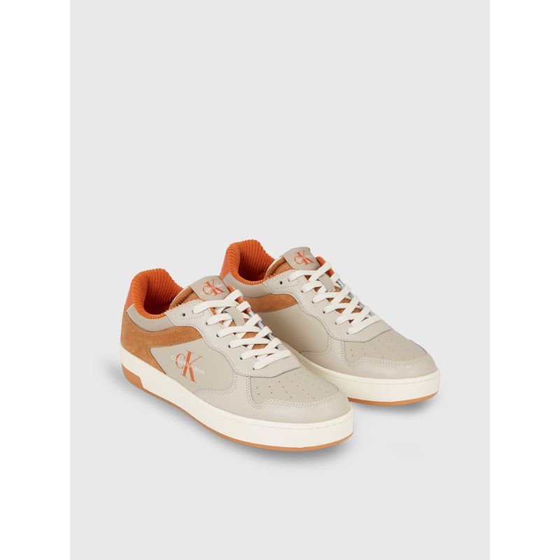 CALVIN KLEIN - Tenis Beige Casuales Para Hombre Calvin Klein