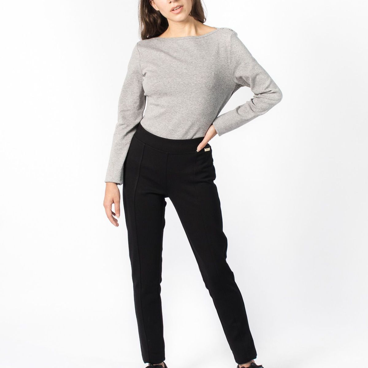 CALVIN KLEIN - Leggings De Corte Skinny Con Logo Mujer Negro Calvin Klein