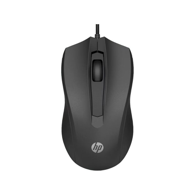 HP - Mouse hp 100 Alambrico color Negro