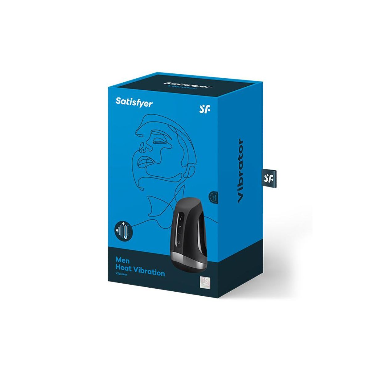 SATISFYER - Masturbador Satisfyer Men Heat Vibration - Masturbador de Hombre con Temperatura