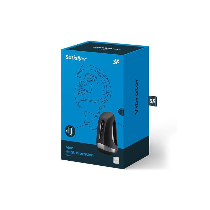 SATISFYER - Masturbador Satisfyer Men Heat Vibration - Masturbador de Hombre con Temperatura