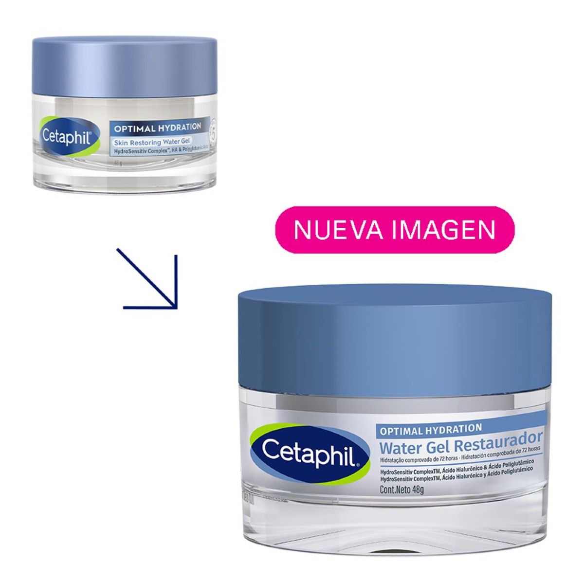 CETAPHIL - Gel Restaurador Cetaphil Optimal Hydration X 48G