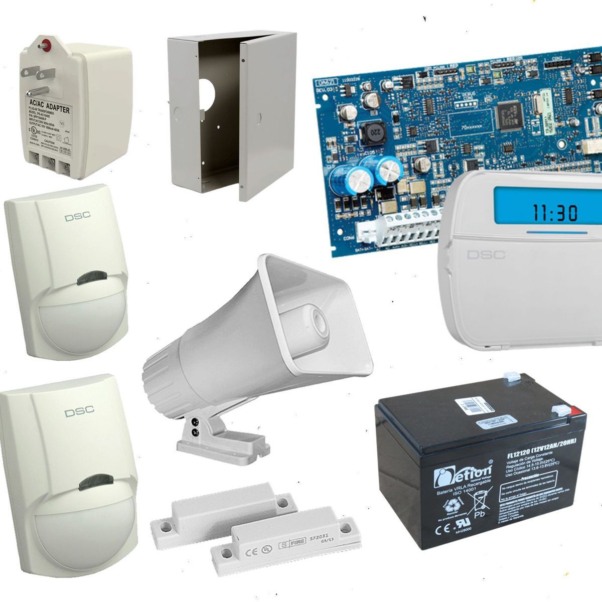 DSC - Kit De Alarma Dsc De 2 Sensores + 1 Contactos Magneticos NEO