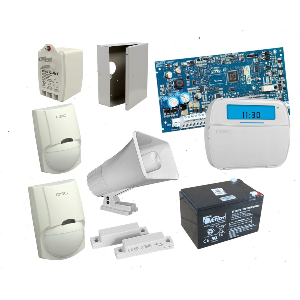 DSC - Kit De Alarma Dsc De 2 Sensores + 1 Contactos Magneticos NEO