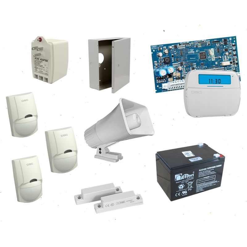DSC - Kit De Alarma Dsc De 3 Sensores + 1 Contactos Magneticos NEO