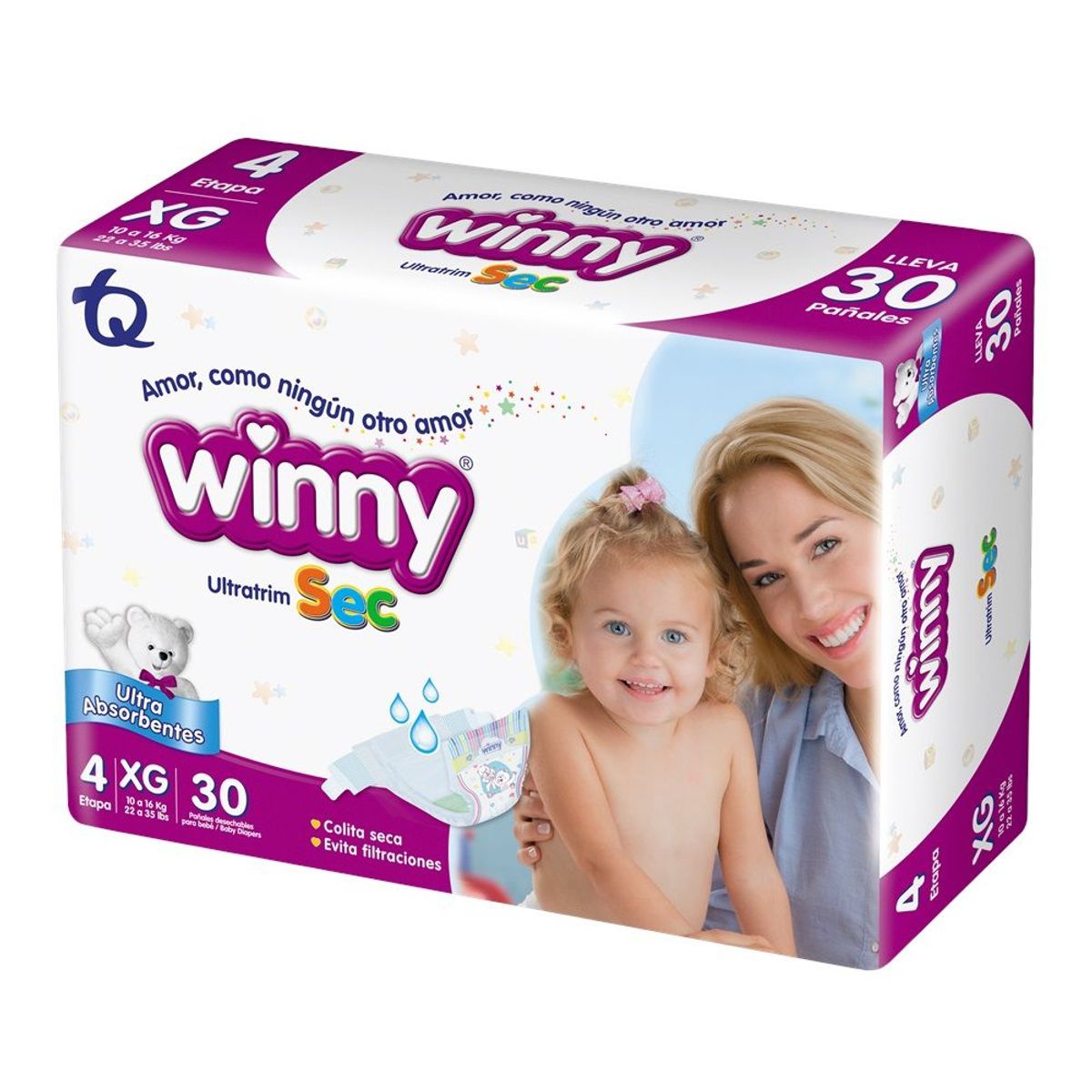 WINNY - Pañal Winny Ultratim Sec Etapa 4 X 30und