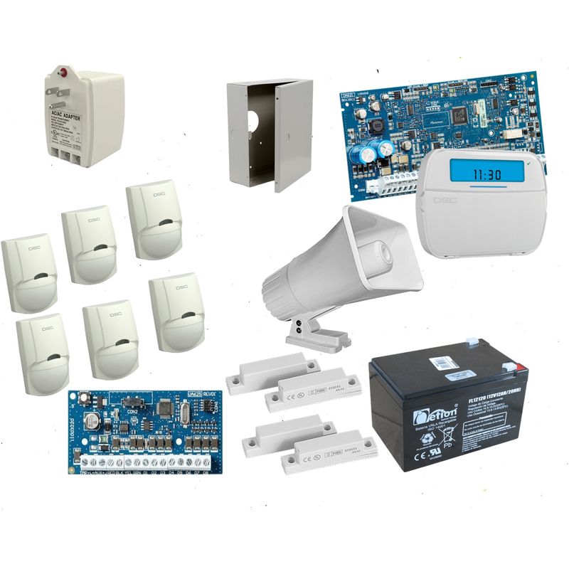 DSC - Kit De Alarma Dsc De 6 Sensores + 2 Contactos Magneticos NEO