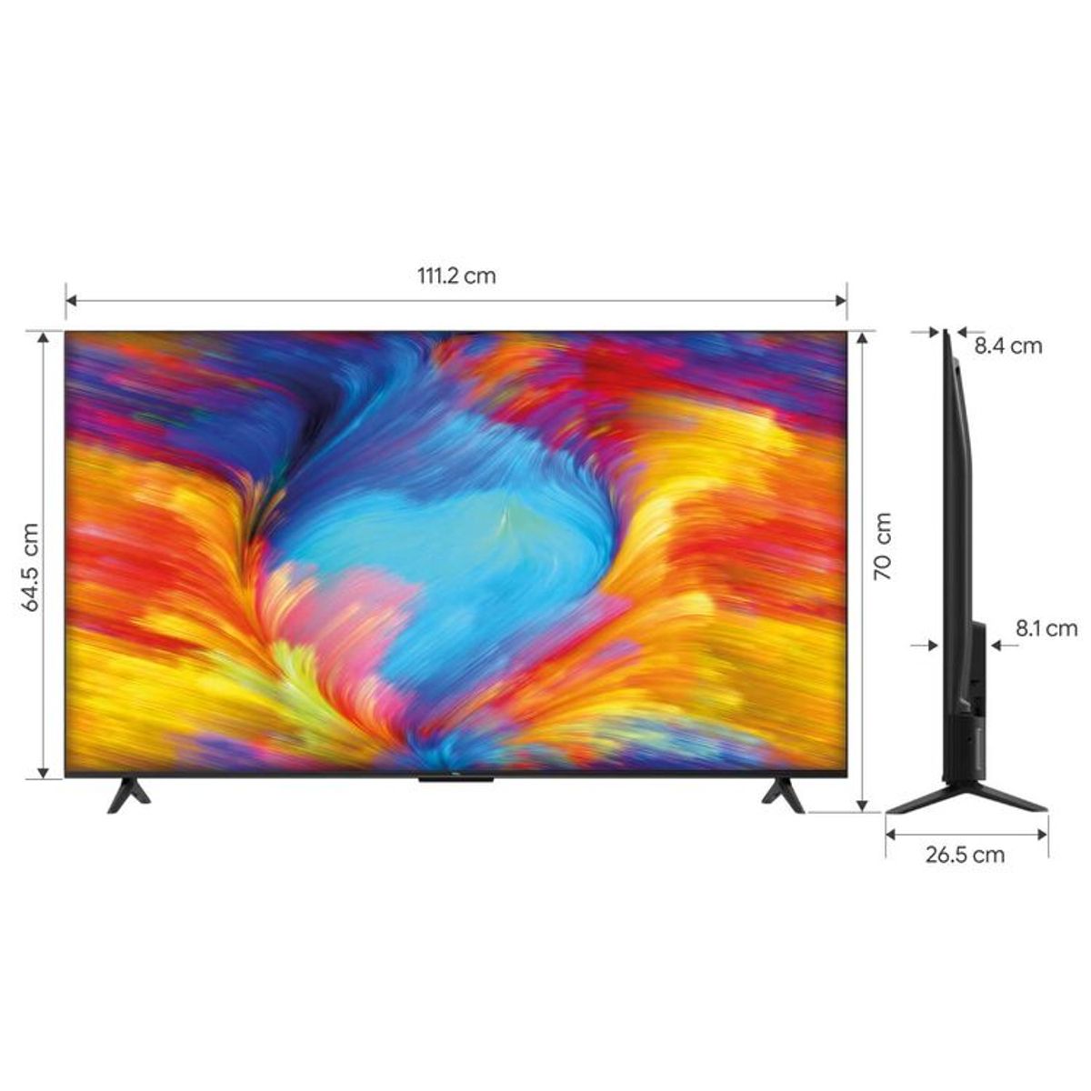 TCL - Televisor TCL 50" Pulgadas 127 cm 50P635 4K-UHD LED Smart TV Google