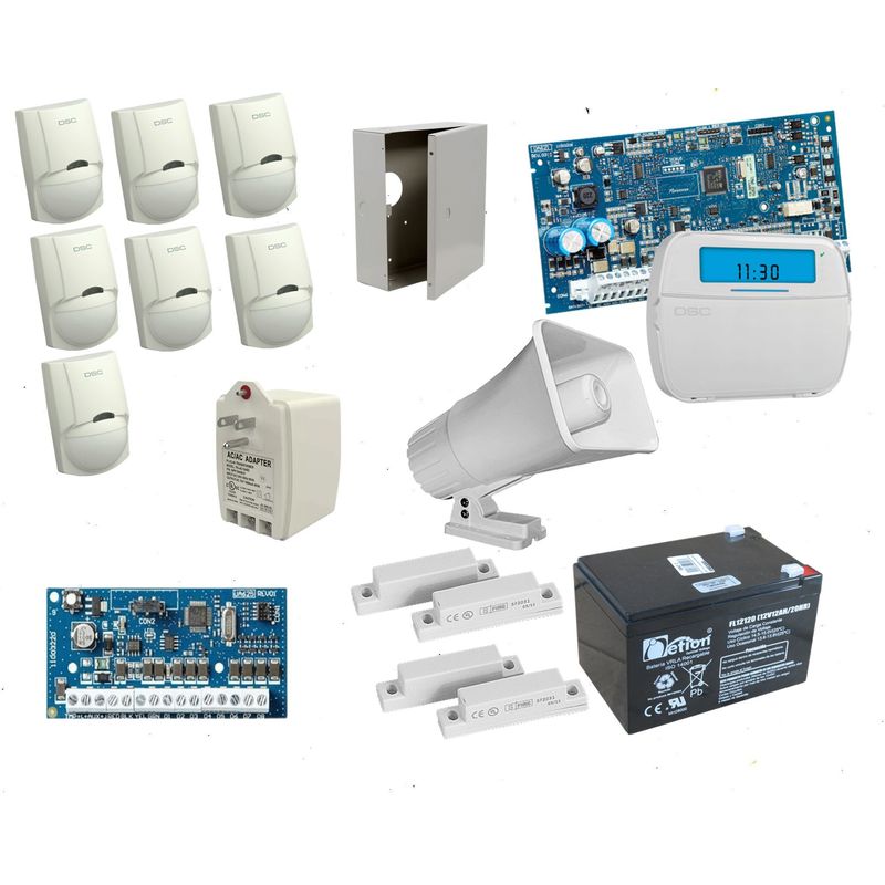 DSC - Kit De Alarma Dsc De 7 Sensores + 2 Contactos Magneticos NEO