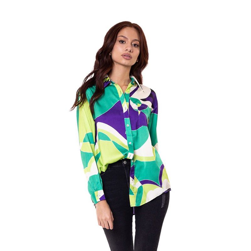 DREAMER - Camisa en satín print