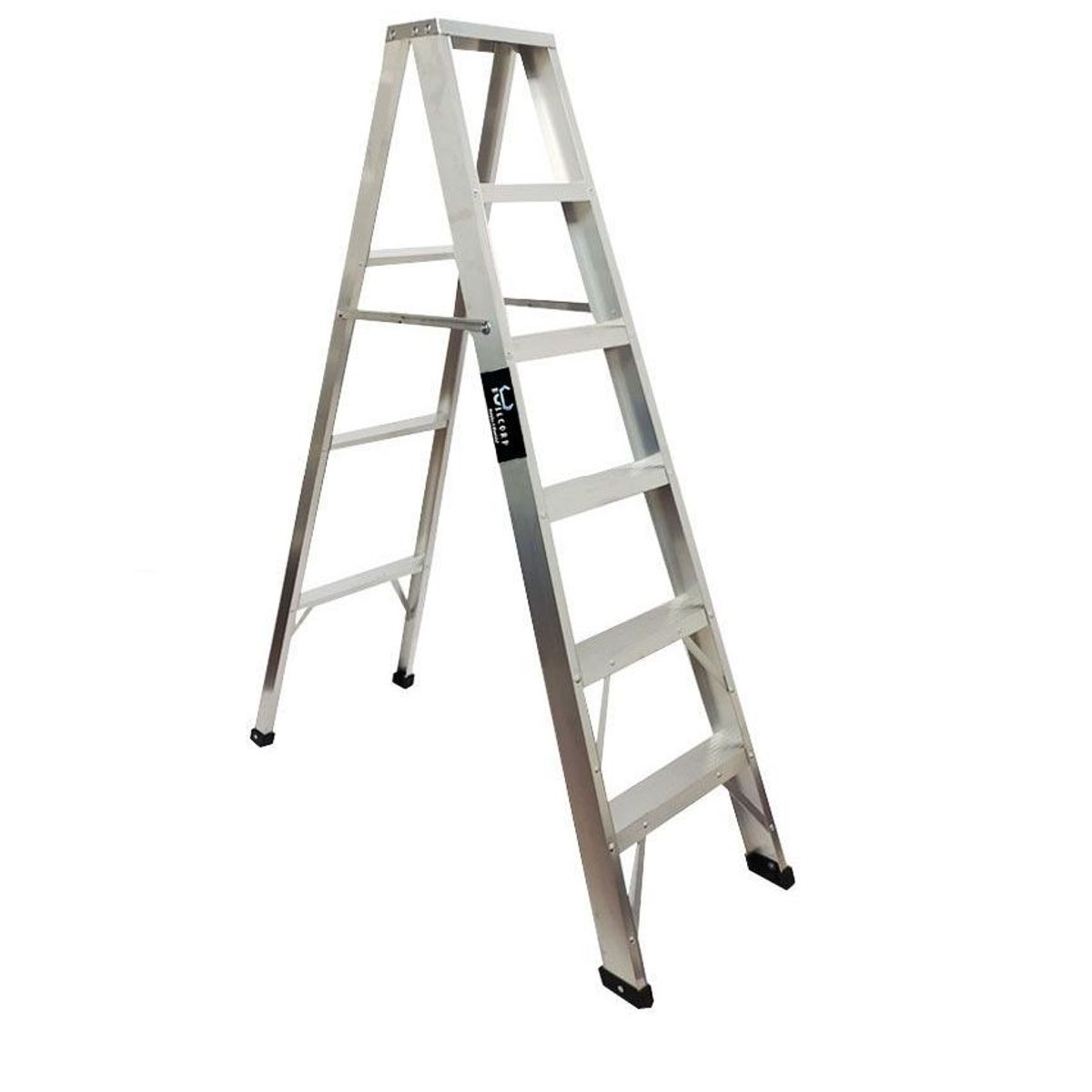 GENERICO - ESCALERA TIJERA DE ALUMINIO 6 PASOS USO PESADO