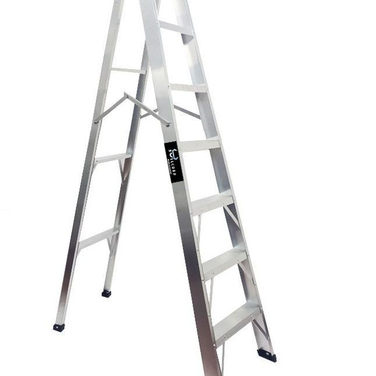 GENERICO - ESCALERA TIJERA DE ALUMINIO 7 PASOS USO PESADO-