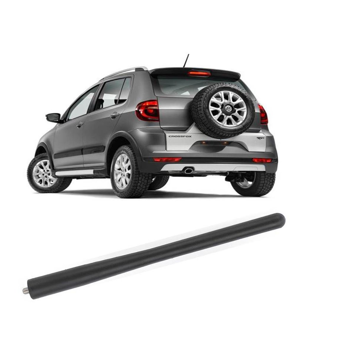 GENERICO - antena volkswagen crossfox de 7 pulgadas o 18 cms de largo