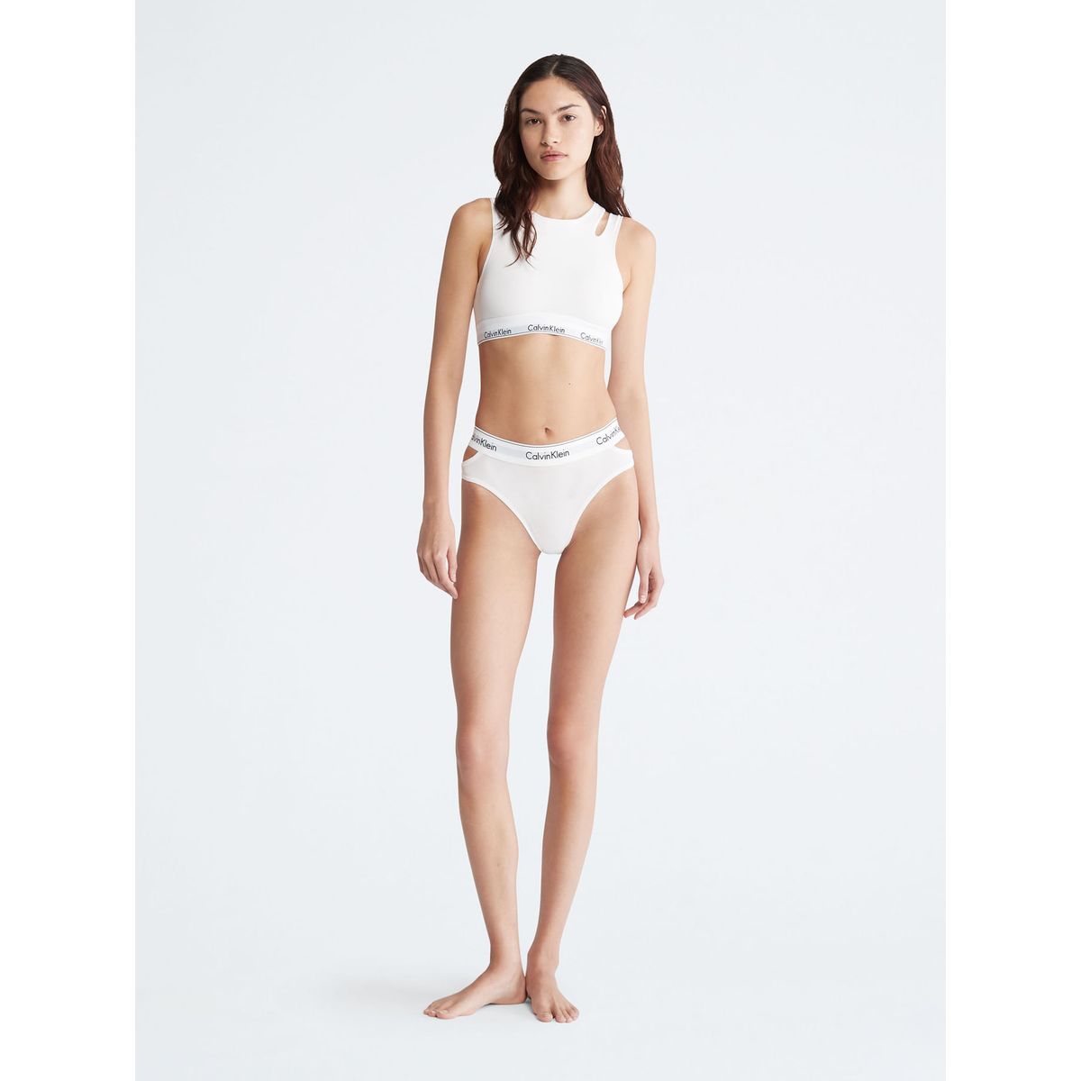CALVIN KLEIN - Brassier  Ck Deconstructed Mujer Blanco Calvin Klein