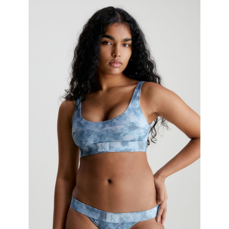 CALVIN KLEIN - Top Vestido de Baño Estampado - Ck Authentic Para Mujer Calvin Klein