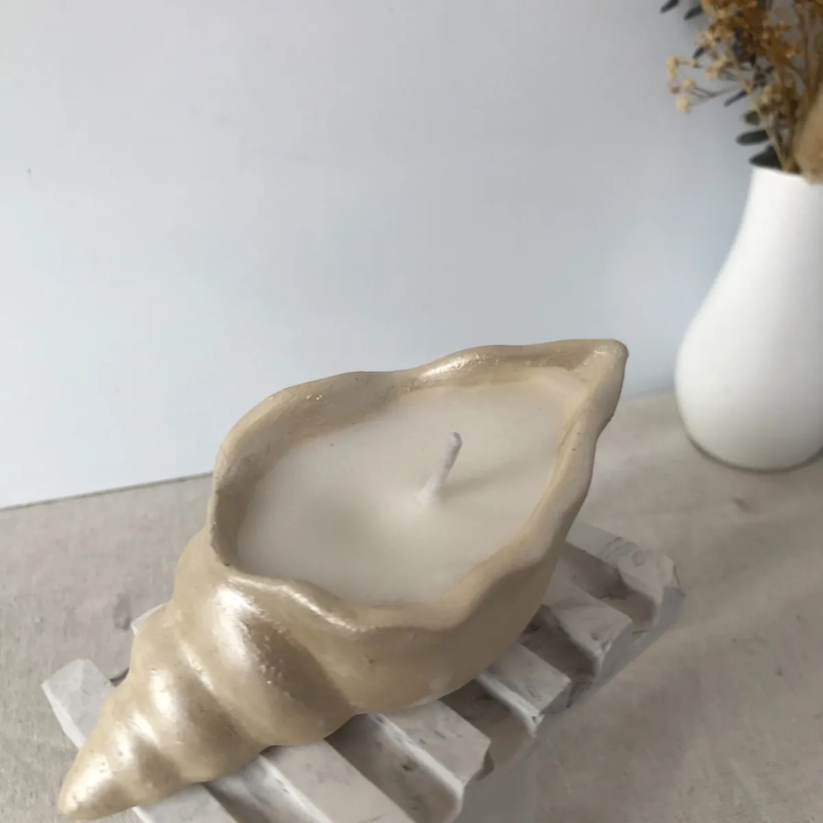 DECORACIONES ALE Y GABI - Vela Decorativa Perlada 8x9cms