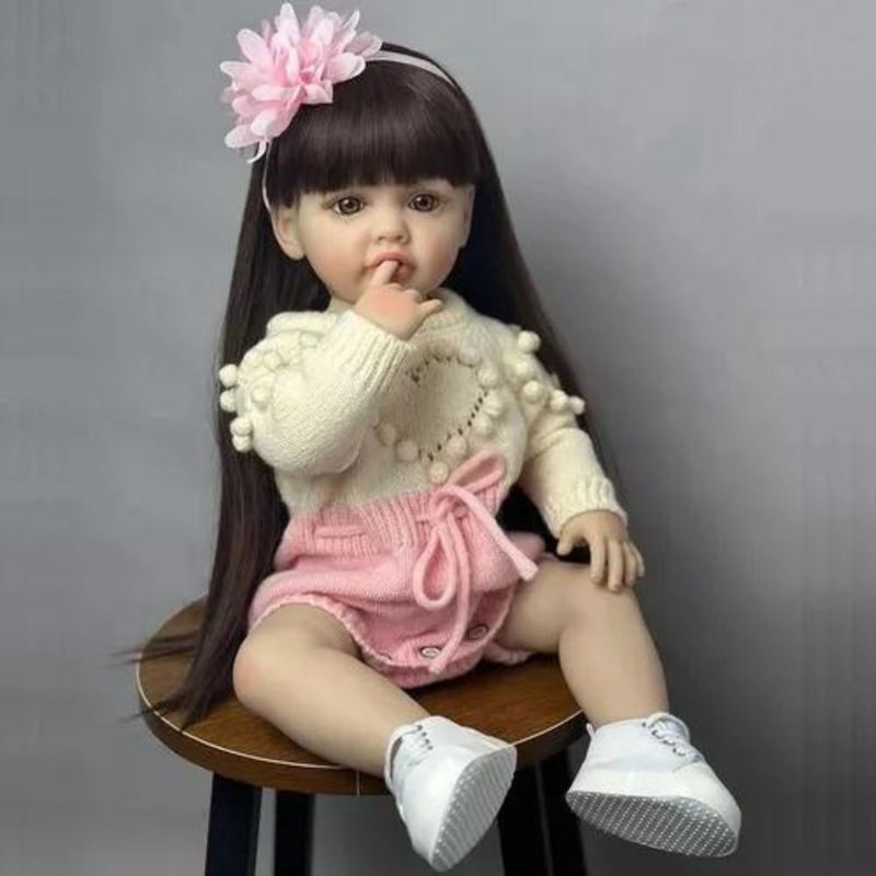 GENERICO - Muñeca Reborn Bebé Cuerpo de Silicona - Lea