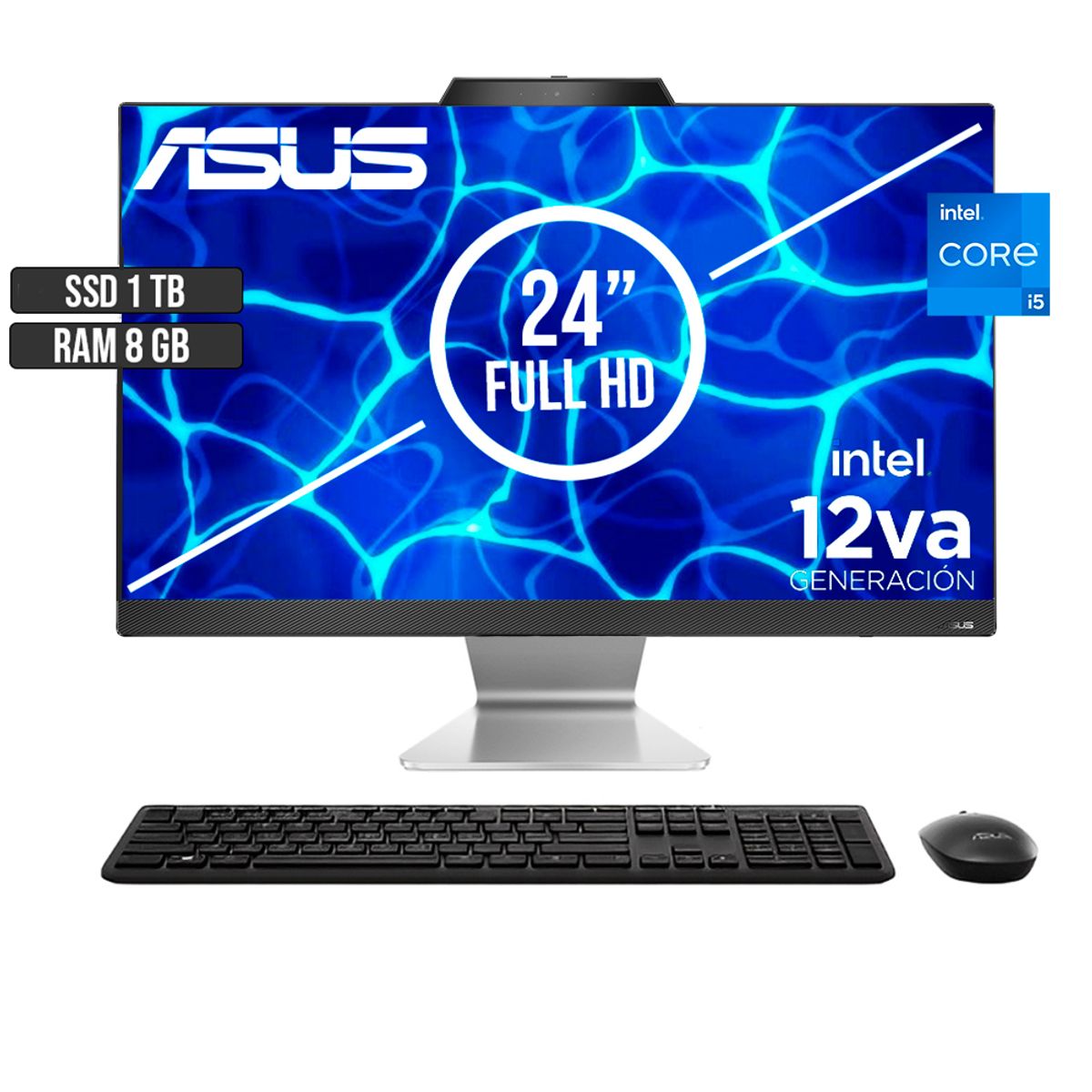 ASUS - TODO EN UNO ASUS INTEL CORE I5-1235U SSD 512GB RAM 8GB LED 24 FULL HD