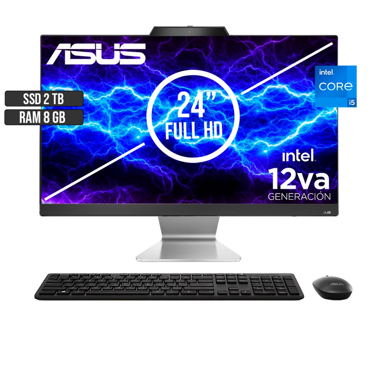 ASUS - TODO EN UNO ASUS INTEL CORE I5-1235U SSD 2TB RAM 8GB LED 24 FULL HD