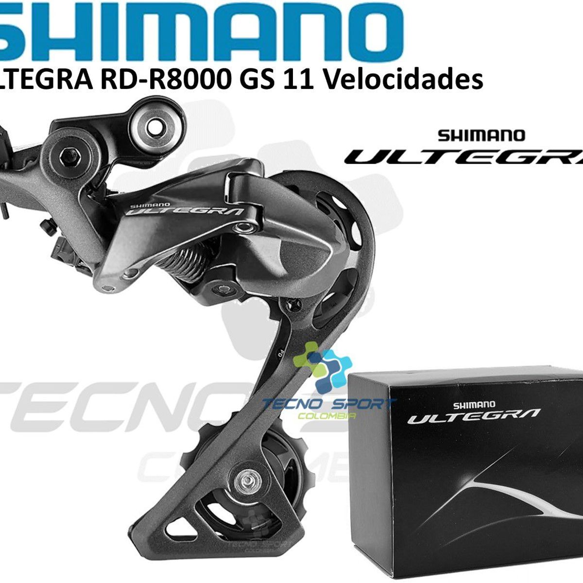 SHIMANO - Tensor Bicicleta Shimano Ultegra R8000 Gs 11 V Pata Larga