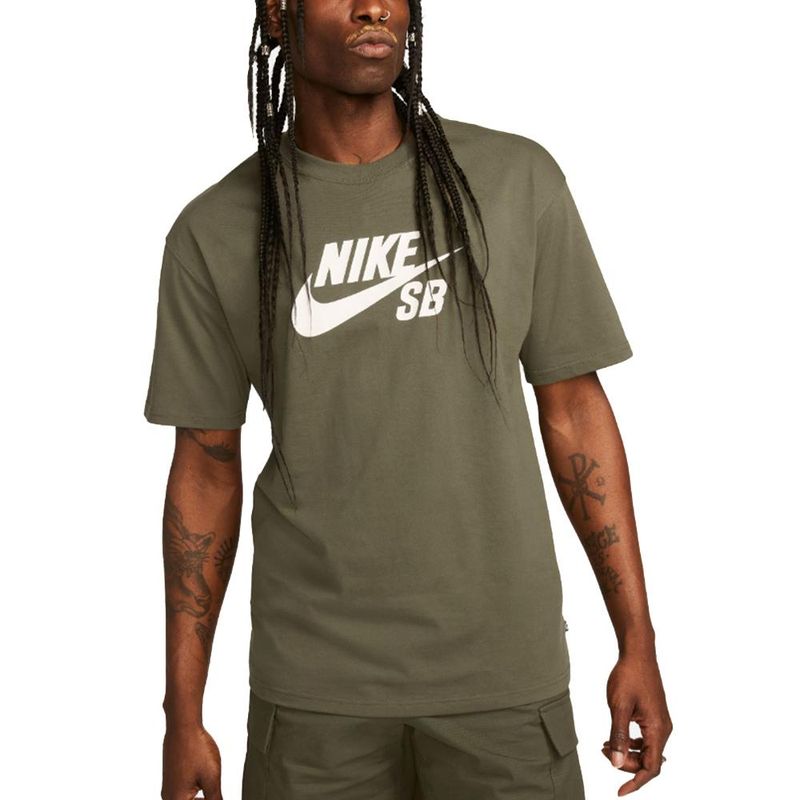 NIKE - Camiseta Nike Action Sports Tee Logo Hbr-Verde Militar