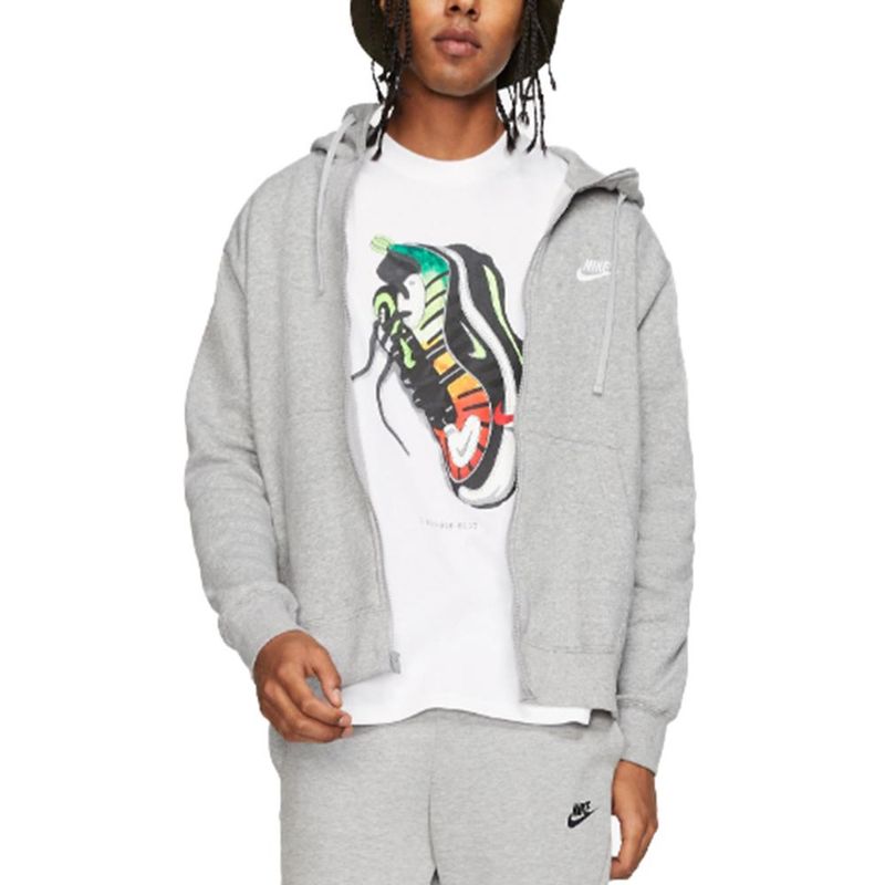 NIKE - Chaqueta Nike Sportswear Club Fz Bb-Gris
