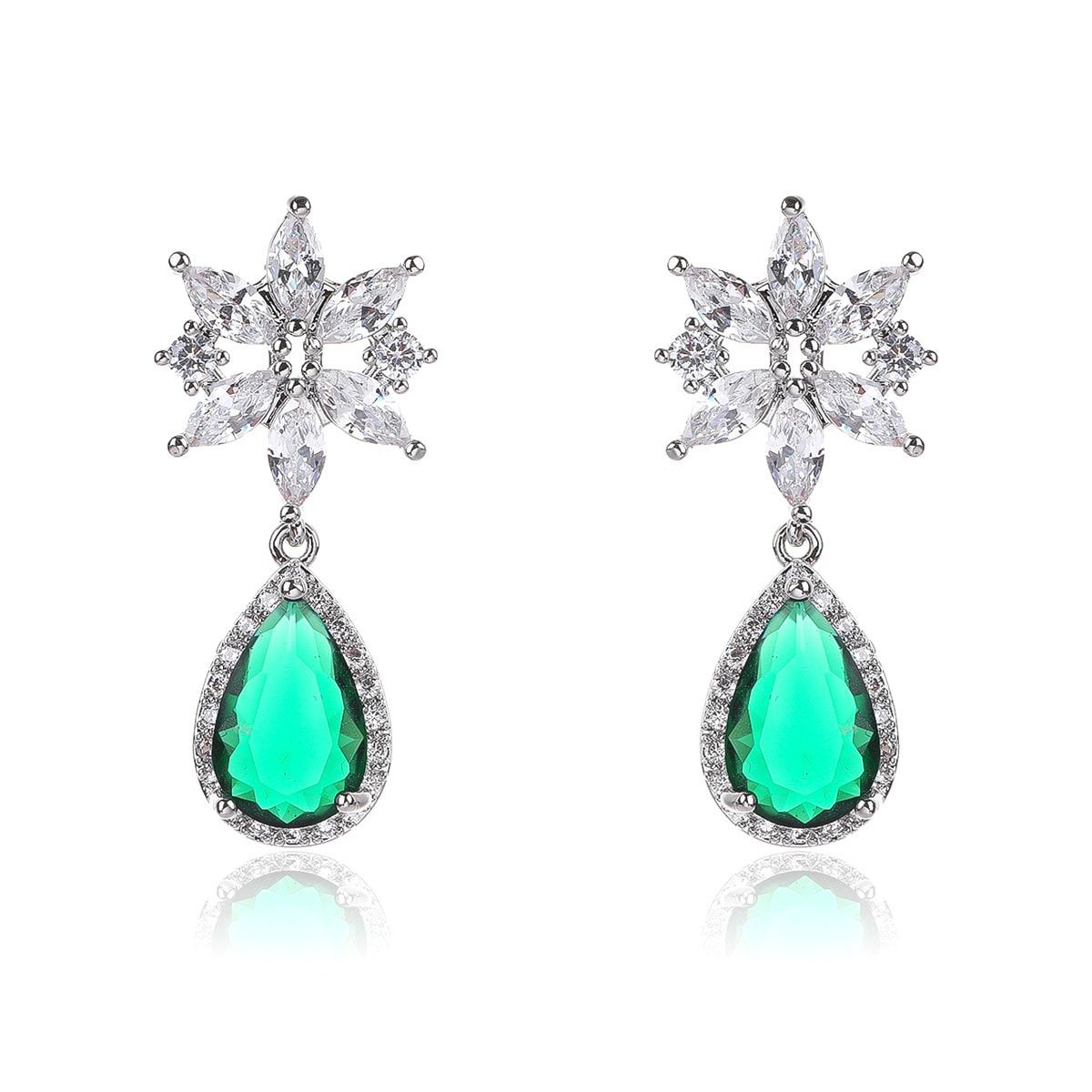 VERAMOREST - Aretes Flor Veramorest- Esmeralda_.