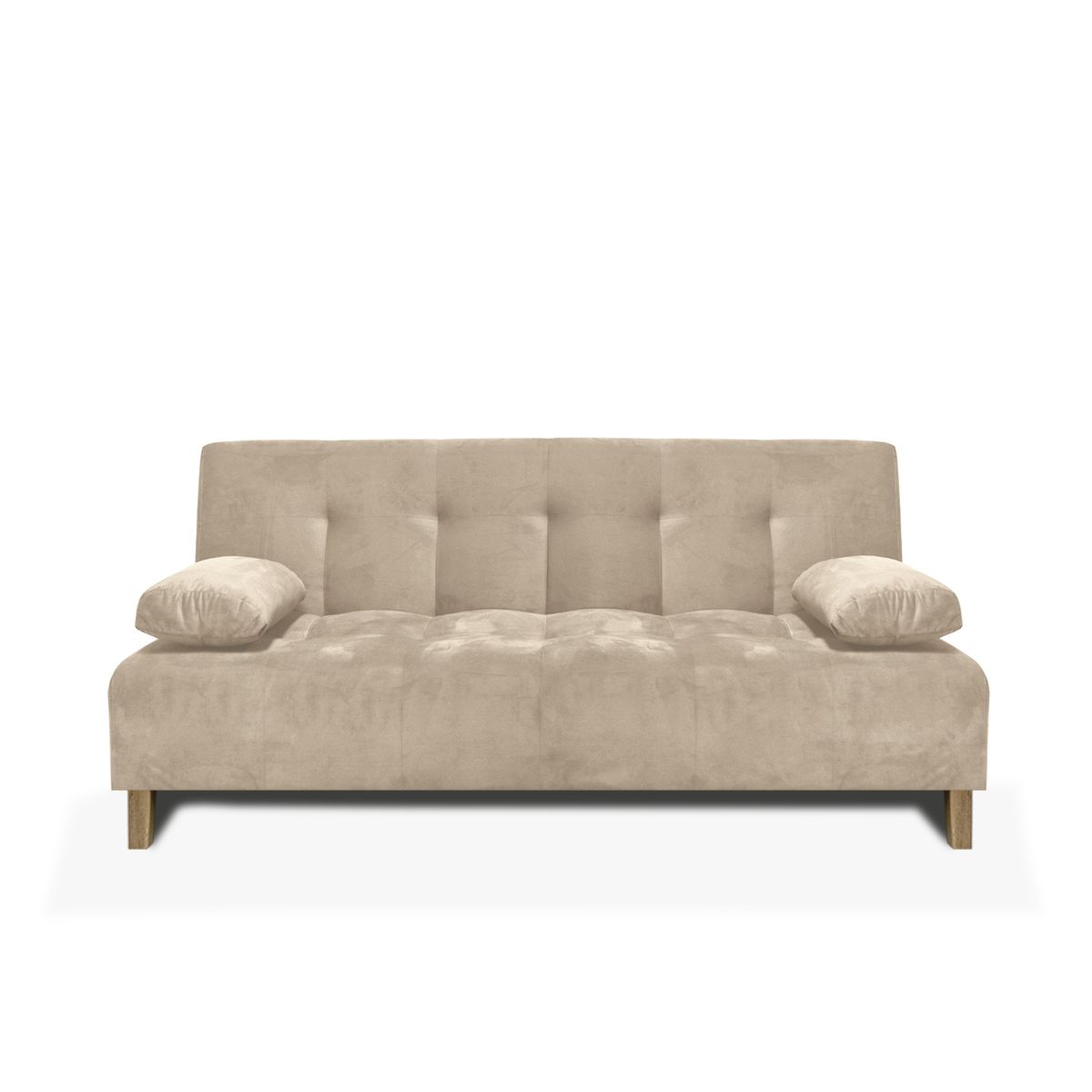MUEBLES ONLINE - Sofa cama 3 Posiciones Glaser Tela Camel