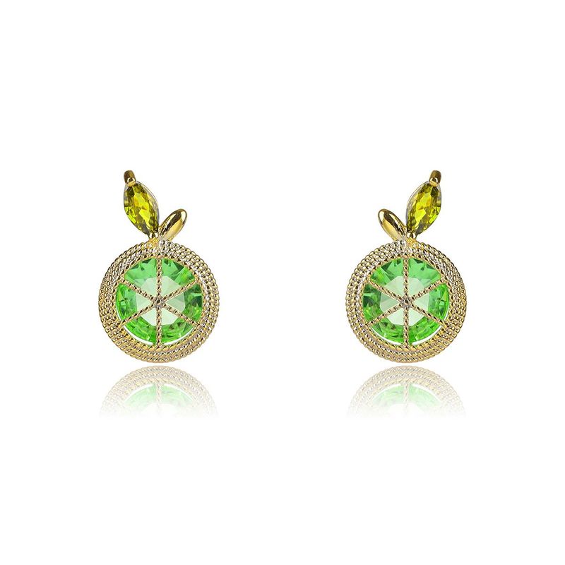 VERAMOREST - Aretes Topo Frutal Veramorest- Verde_.