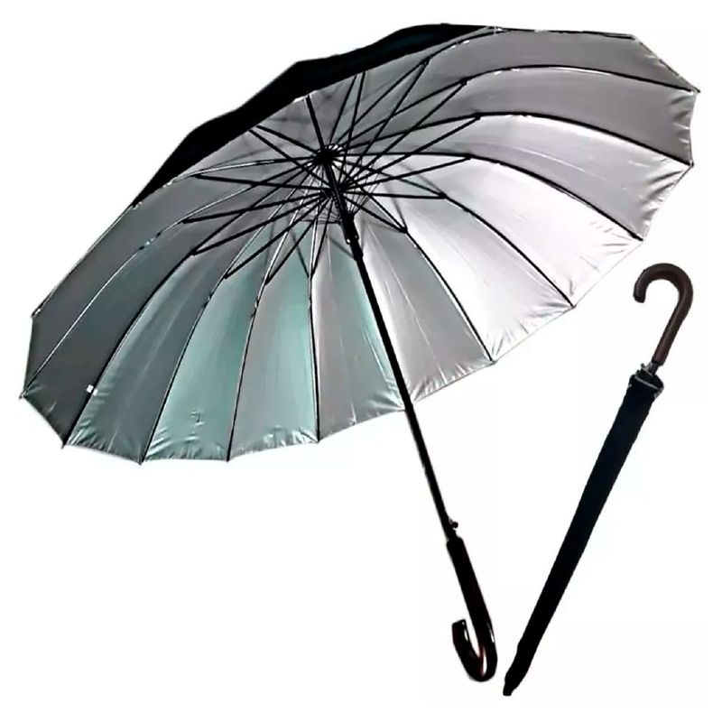 GENERICO - Paraguas Sombrilla 120cm Ejecutivo Automático Grande Lluvia