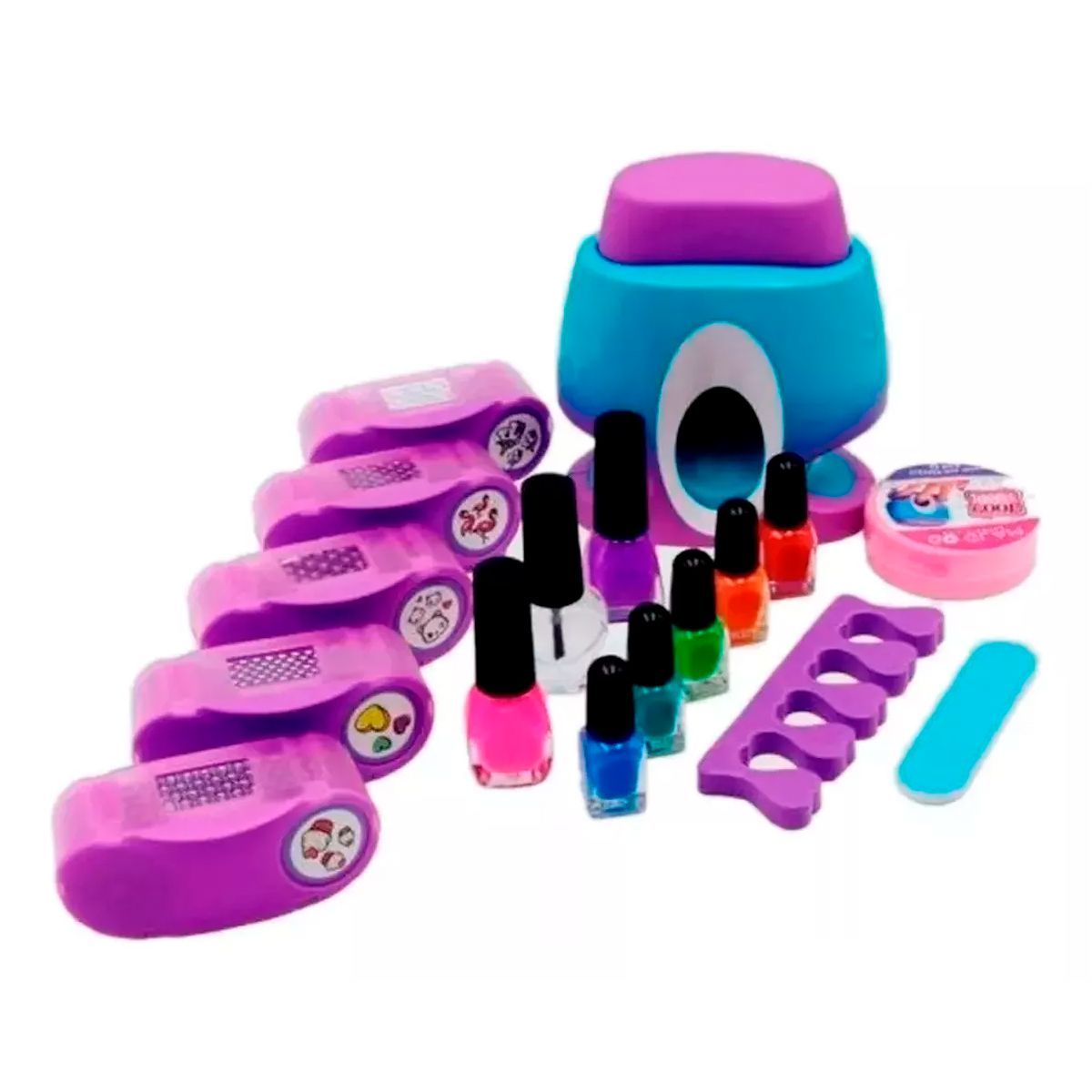 GENERICO - Cool Maker Go Glam 8 Esmaltes Stickers Juguete REF SYE-01