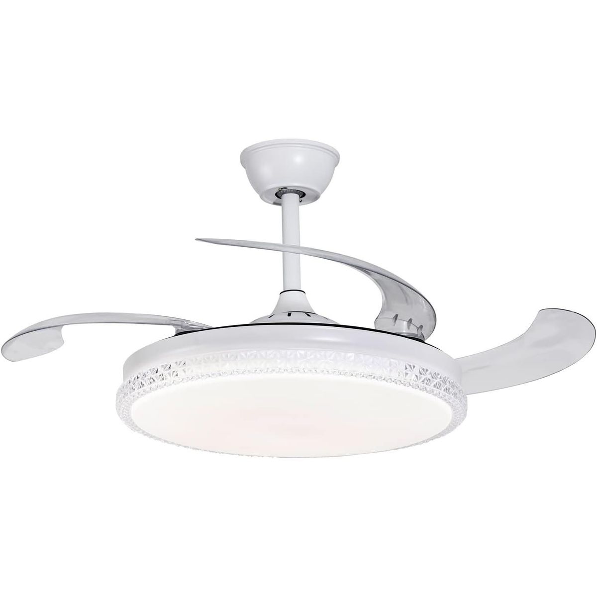 SANKEY - Ventilador de Techo Aspas Retráctiles Control Remoto y Lámpara Sankey