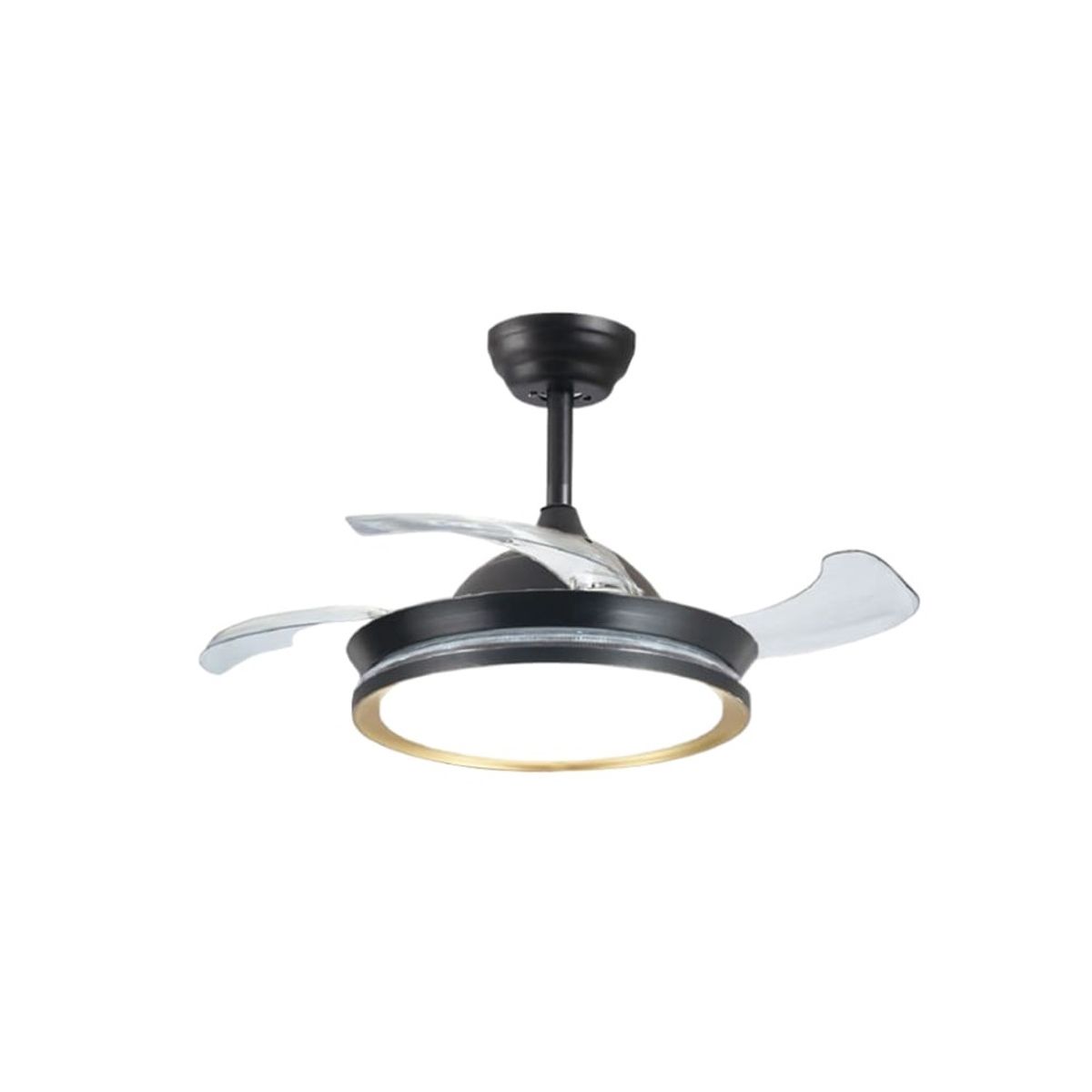 SANKEY - Ventilador de Techo Aspas Retráctiles Control Remoto y Lámpara 36 Pulg