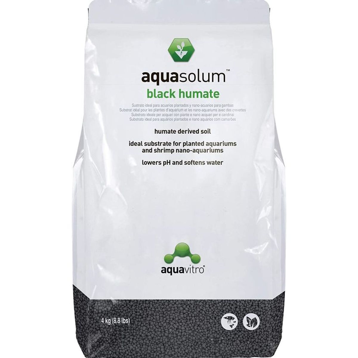 SEACHEM - Aquasolum Black Humate 4kg Sustrato Acuarios Plantados