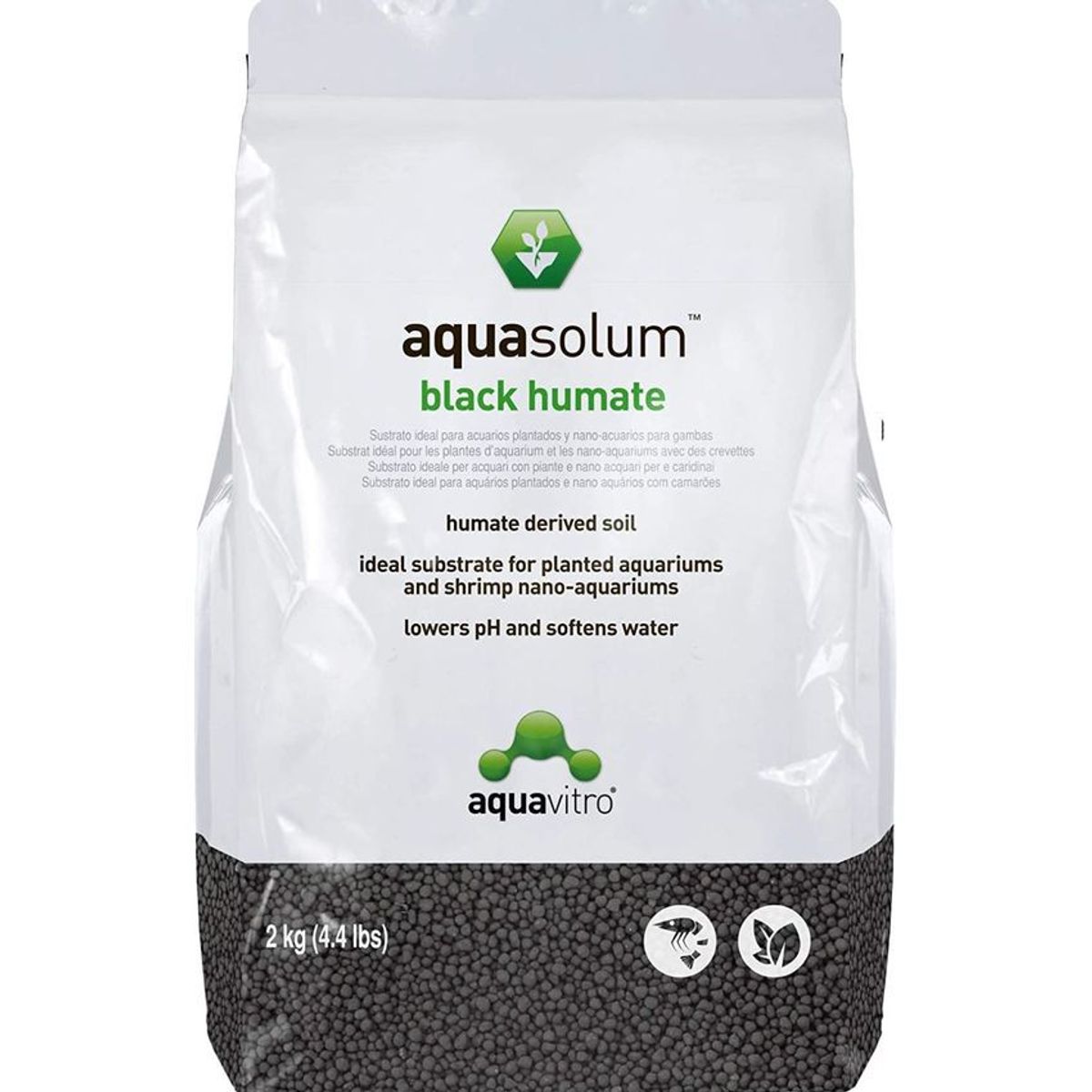SEACHEM - Aquasolum Black Humate 2kg Sustrato Acuarios Plantados