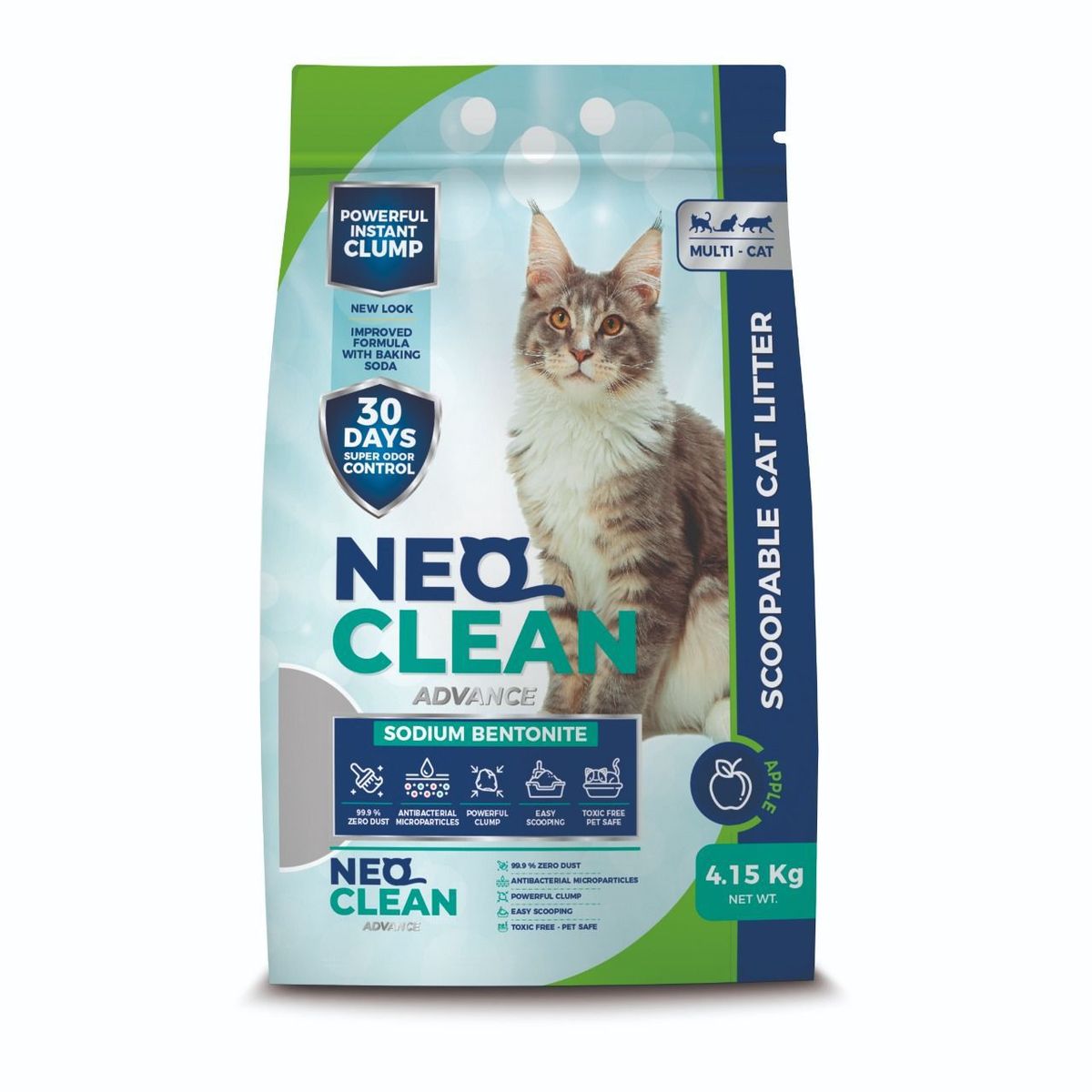 NEO CLEAN - Arena Gatos Neoclean Aroma Manzana 8.3 Kg