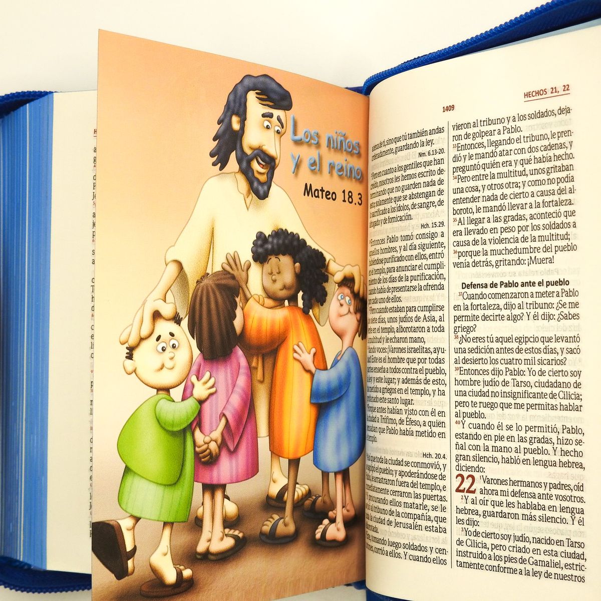 SBC - Biblia Infantil Reina Valera 1960 Para Niños - Forro Azul