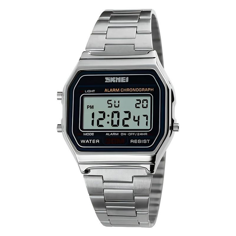 SKMEI - Reloj de Caballero SKMEI Hora Digital Original en Acero