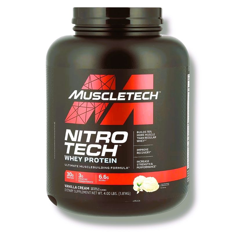 MUSCLETECH - Whey proteín nitrotech 4l lab muscletch Vainilla