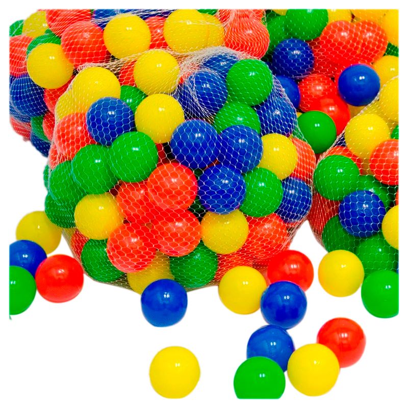 GENERICO - 200 Pelotas Piscina Paquete Colores Brilla Excelente Calidad
