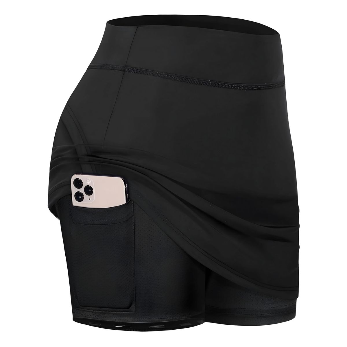 POSEIDON SPORTWEAR - Falda Short Deportiva Dama con Bolsillo