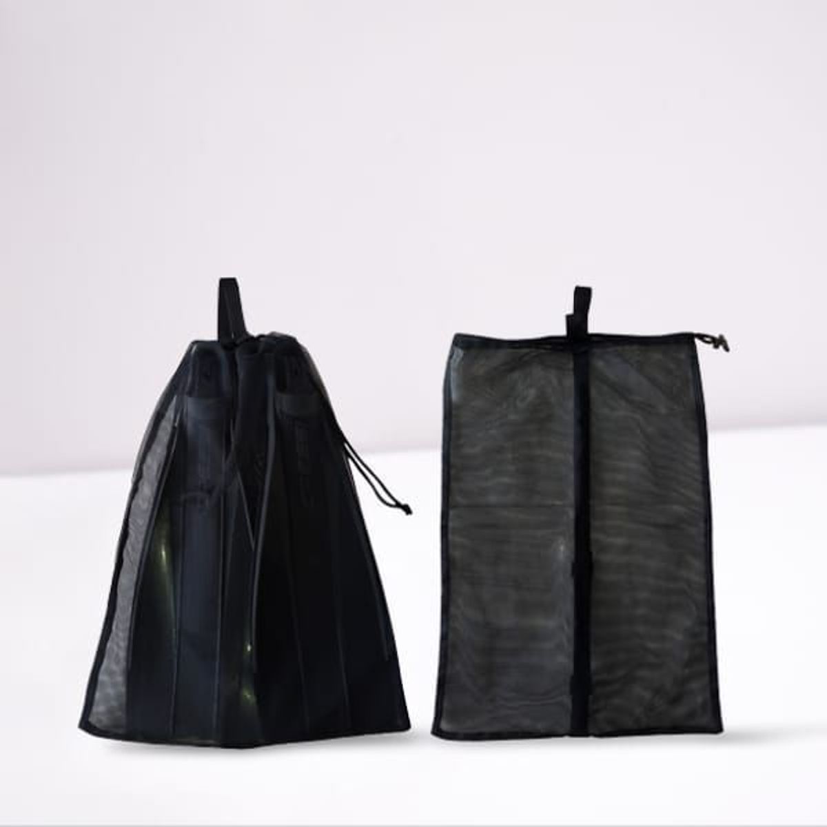 WASSER - Bolsa Malla Resitente Para Aletas Natación Negra