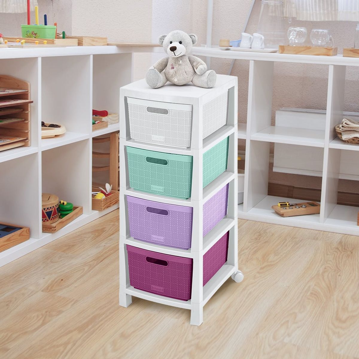 RIMAX - Cajonero Fique 4 Gavetas RIMAX - Niña