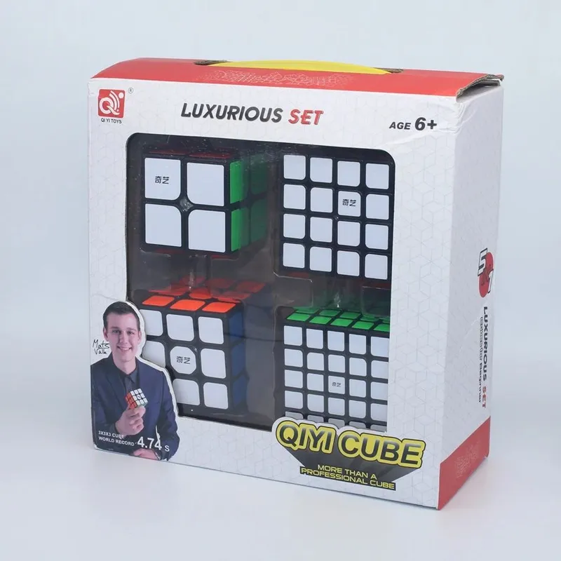 QIYI - Set Cubos Rubik QiYi 2x2 3x3 4x4 5x5 Stickers