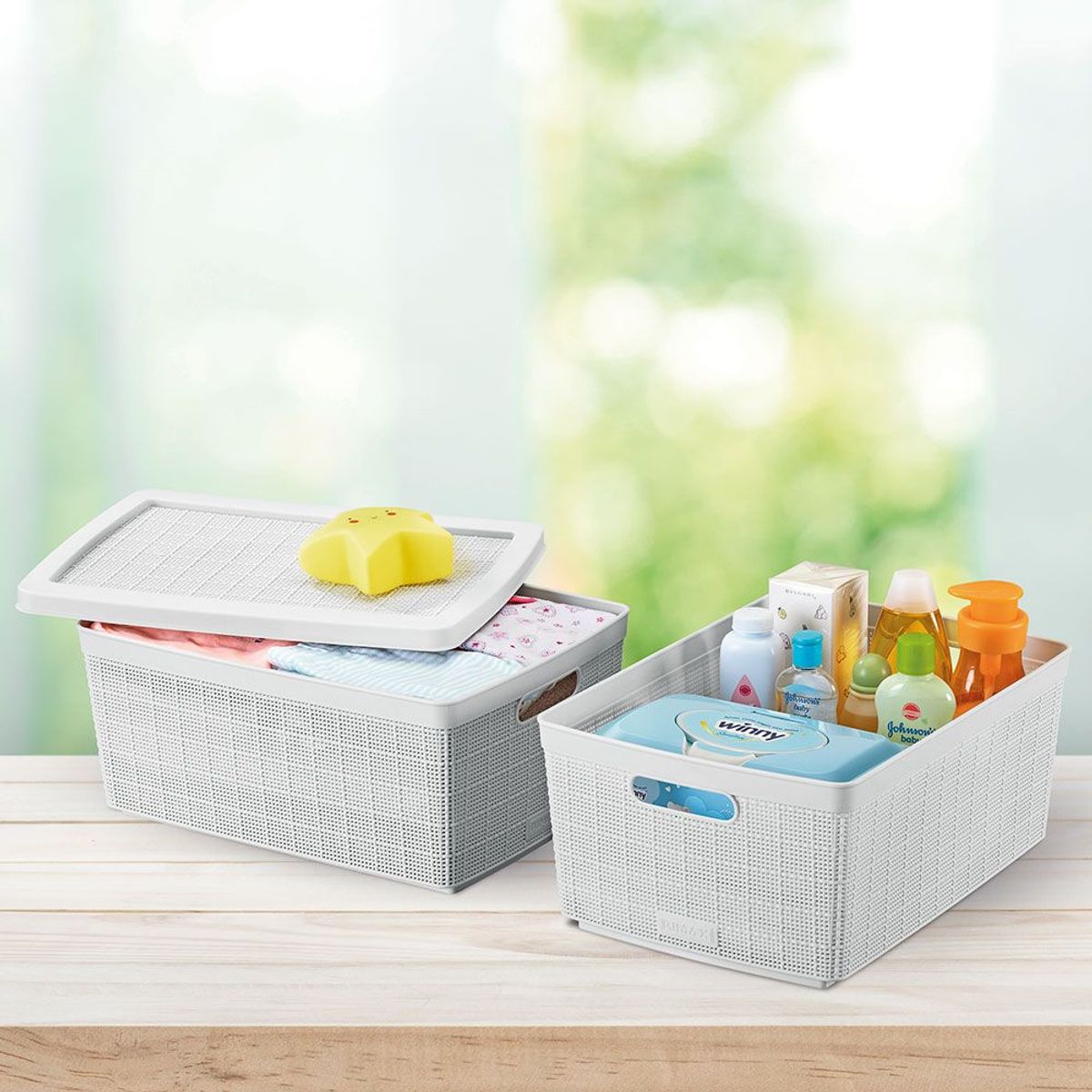RIMAX - Canasta Fique 13.5 Litros RIMAX - Gris Hielo