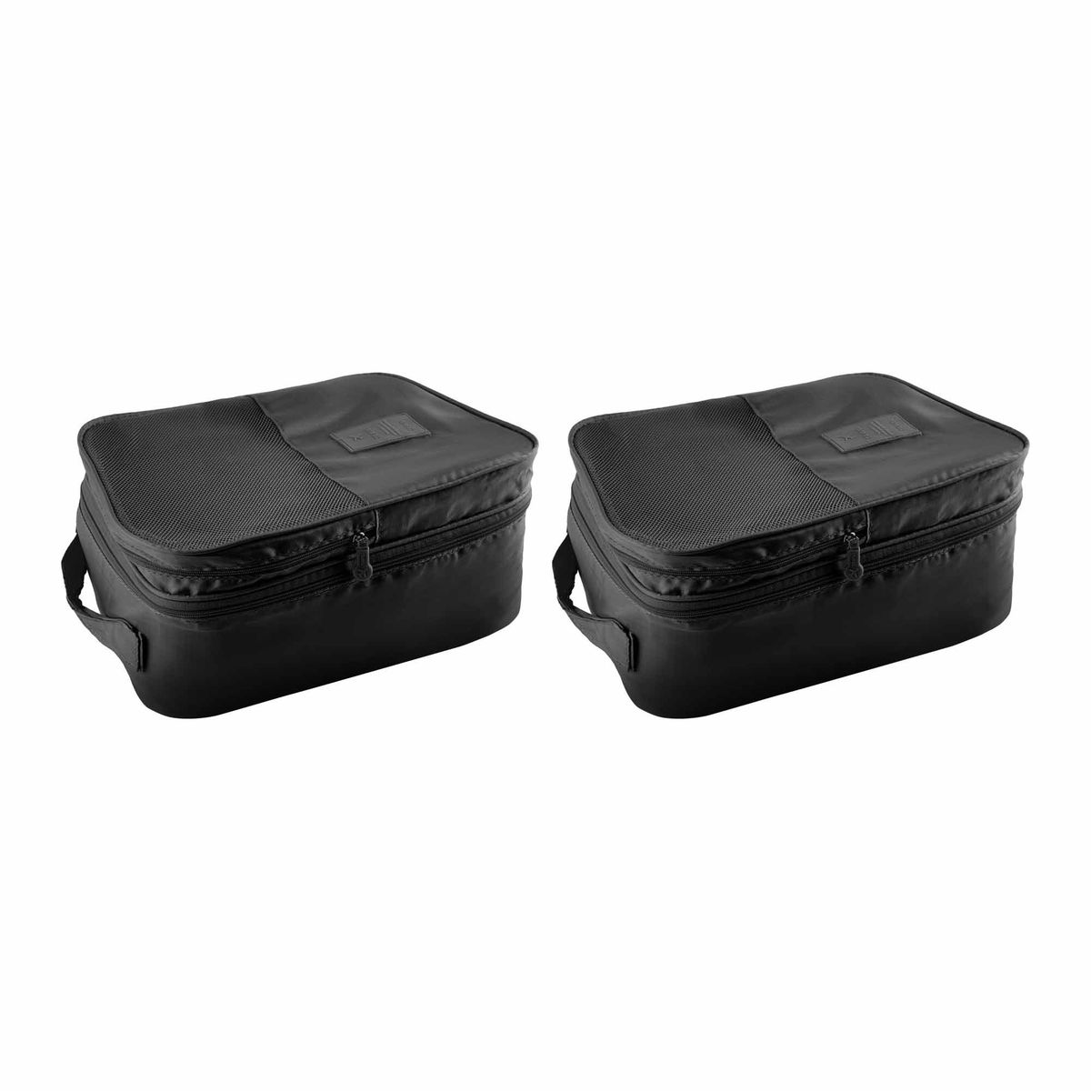 ENERGY PLUS - Kit 2 Bolsas Organizadoras de viaje para Zapatos con 3 Capas Negro